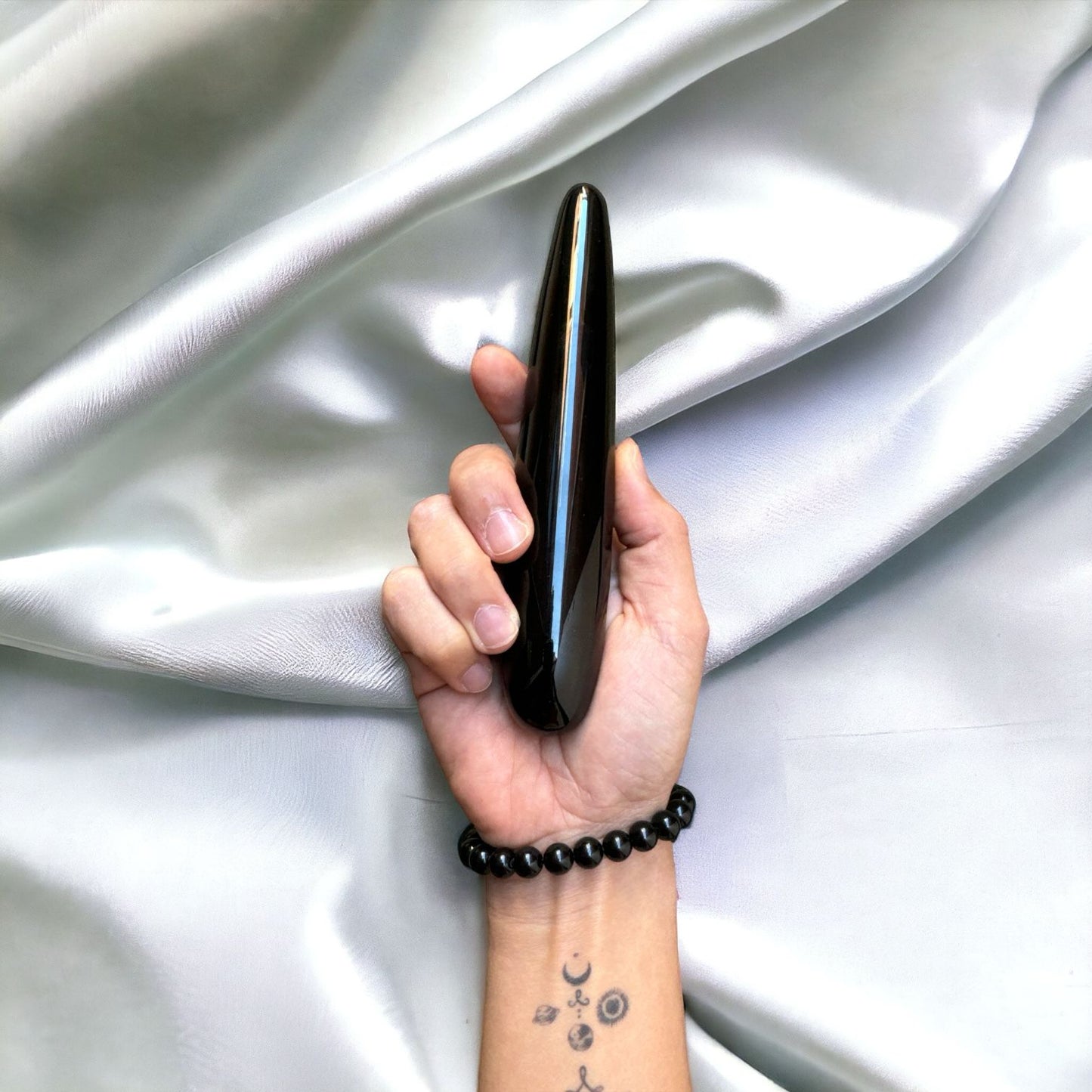 Black Obsidian Yoni Massage Wand