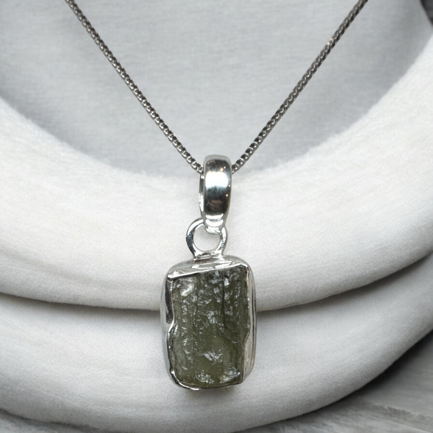Moldavite 925 Silver Pendant MP3