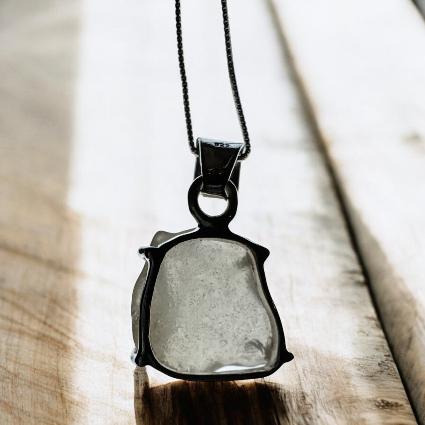 Libyan Desert Glass 925 Silver Pendant LDG3