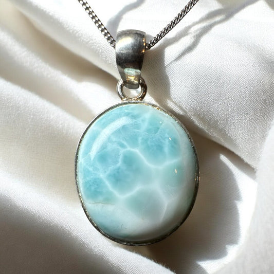 Larimar 925 Silver Pendant LRM2