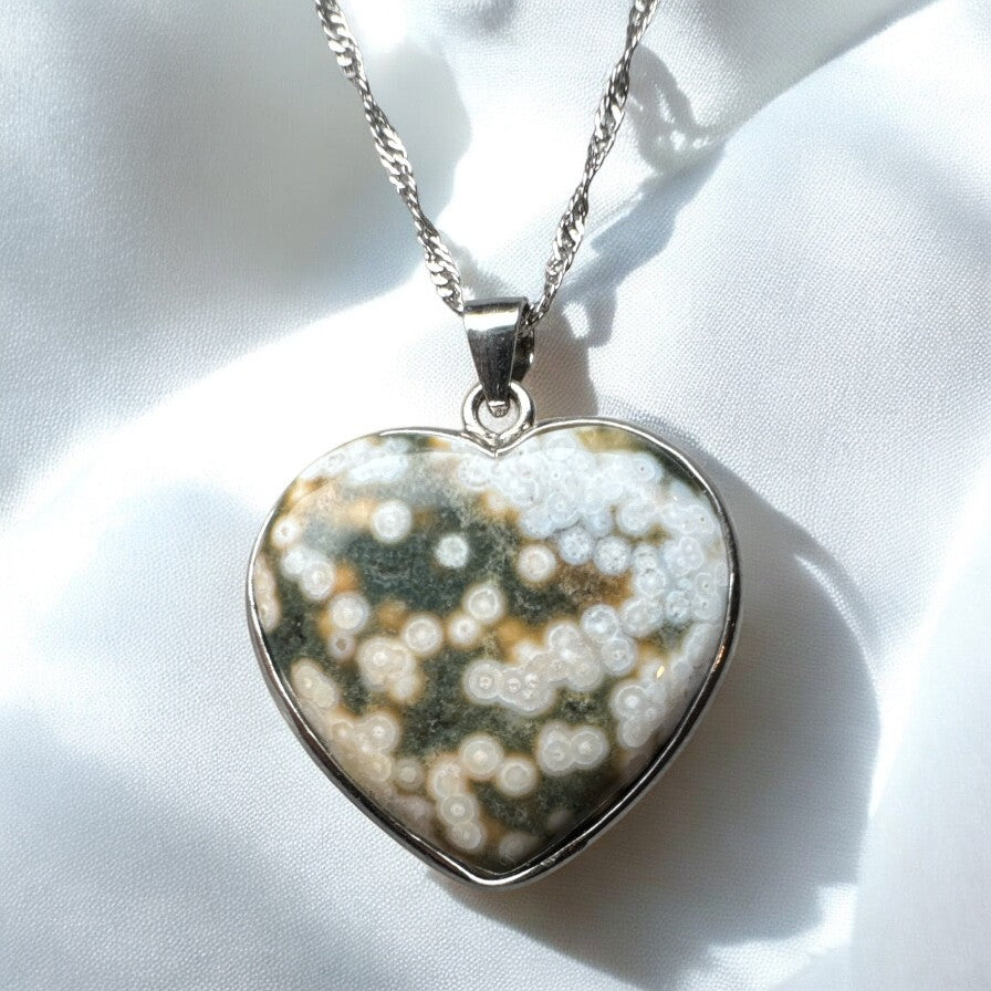 Ocean Jasper 925 Silver Pendant OJ2