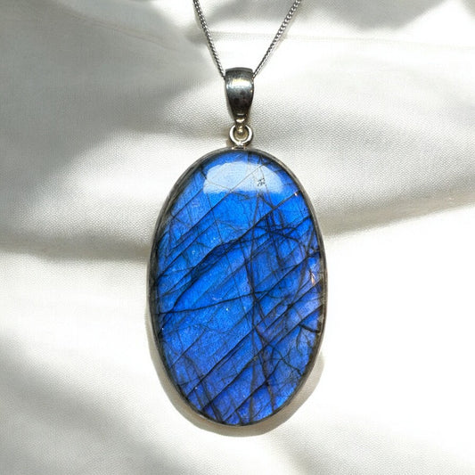 Labradorite 925 Silver Pendant BL1
