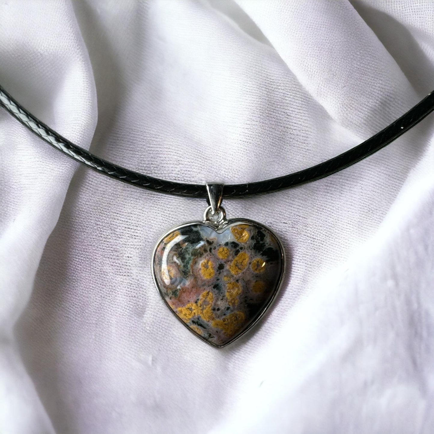 Ocean Jasper 925 Silver Pendant OJ1