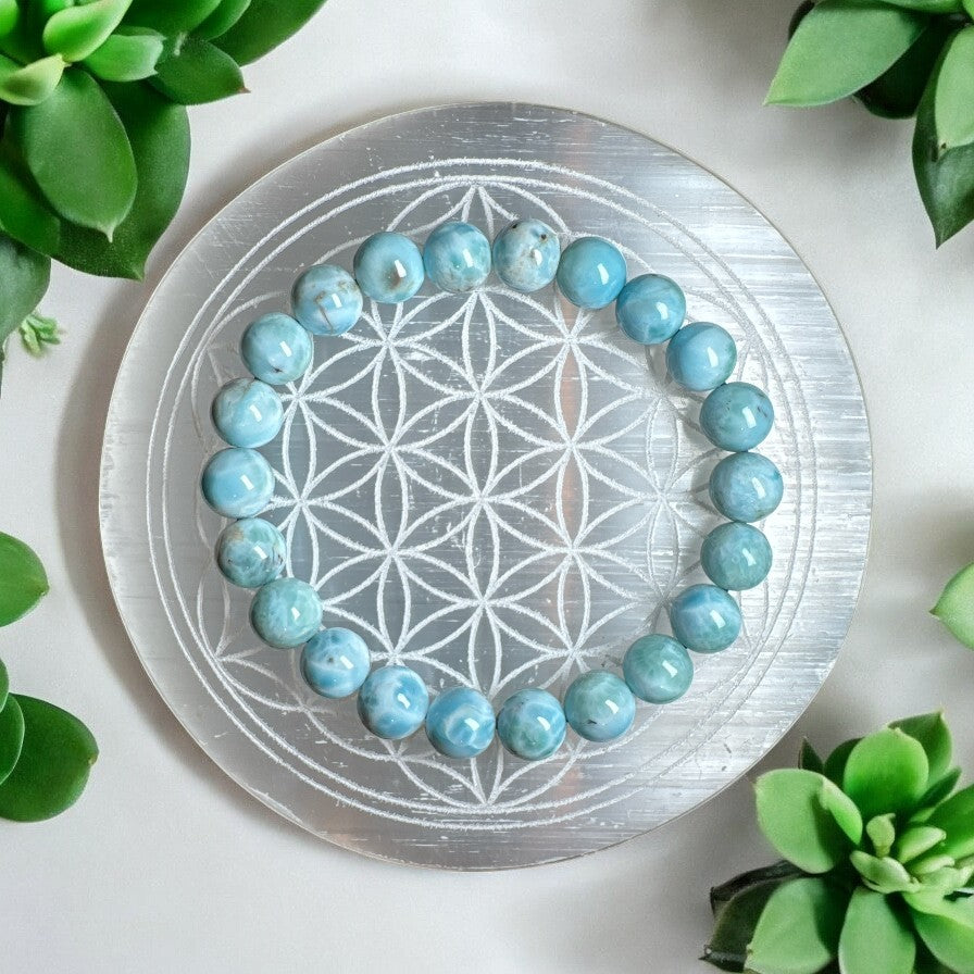 Larimar 8mm Bracelet