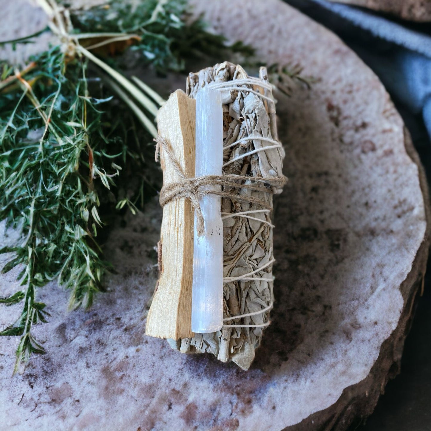 Cleansing Trio Bundle (Sage, Palo Santo + Selenite)