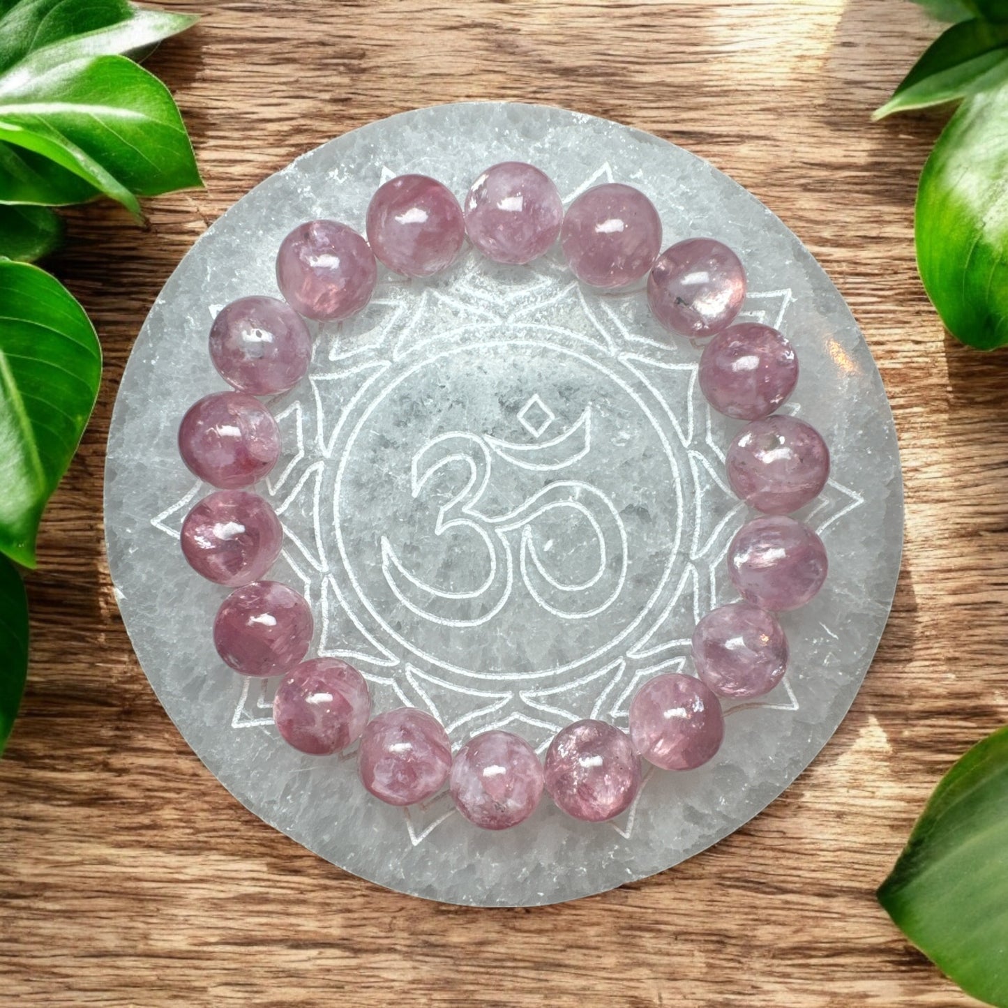 Pink Lepidolite Bracelet – Calm, Self-Love & Nervous System Healing