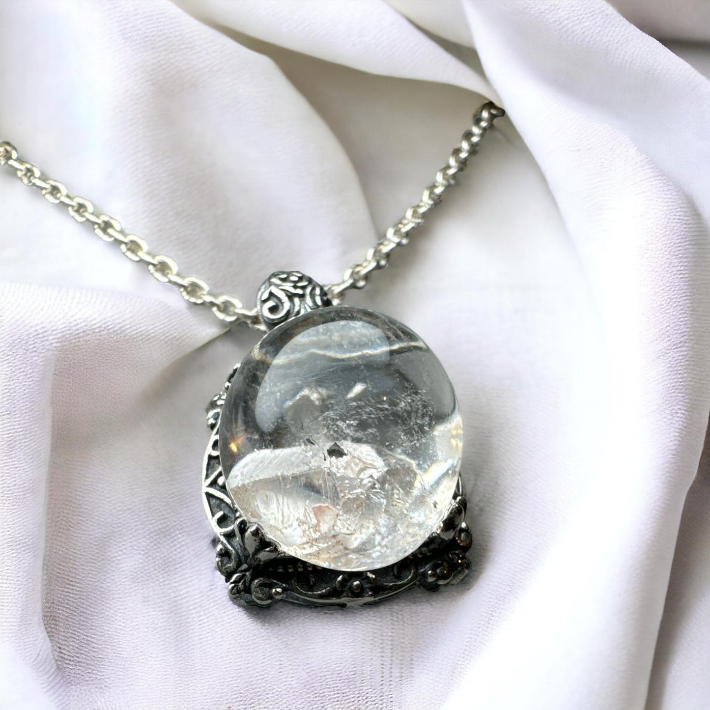 Manifestation Quartz 925 Silver Pendant MQ001