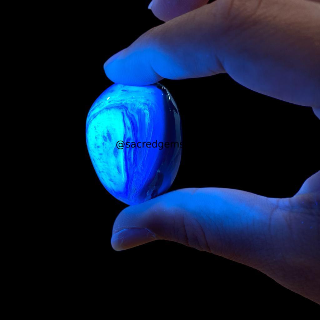Sumatran Blue Amber Tumble