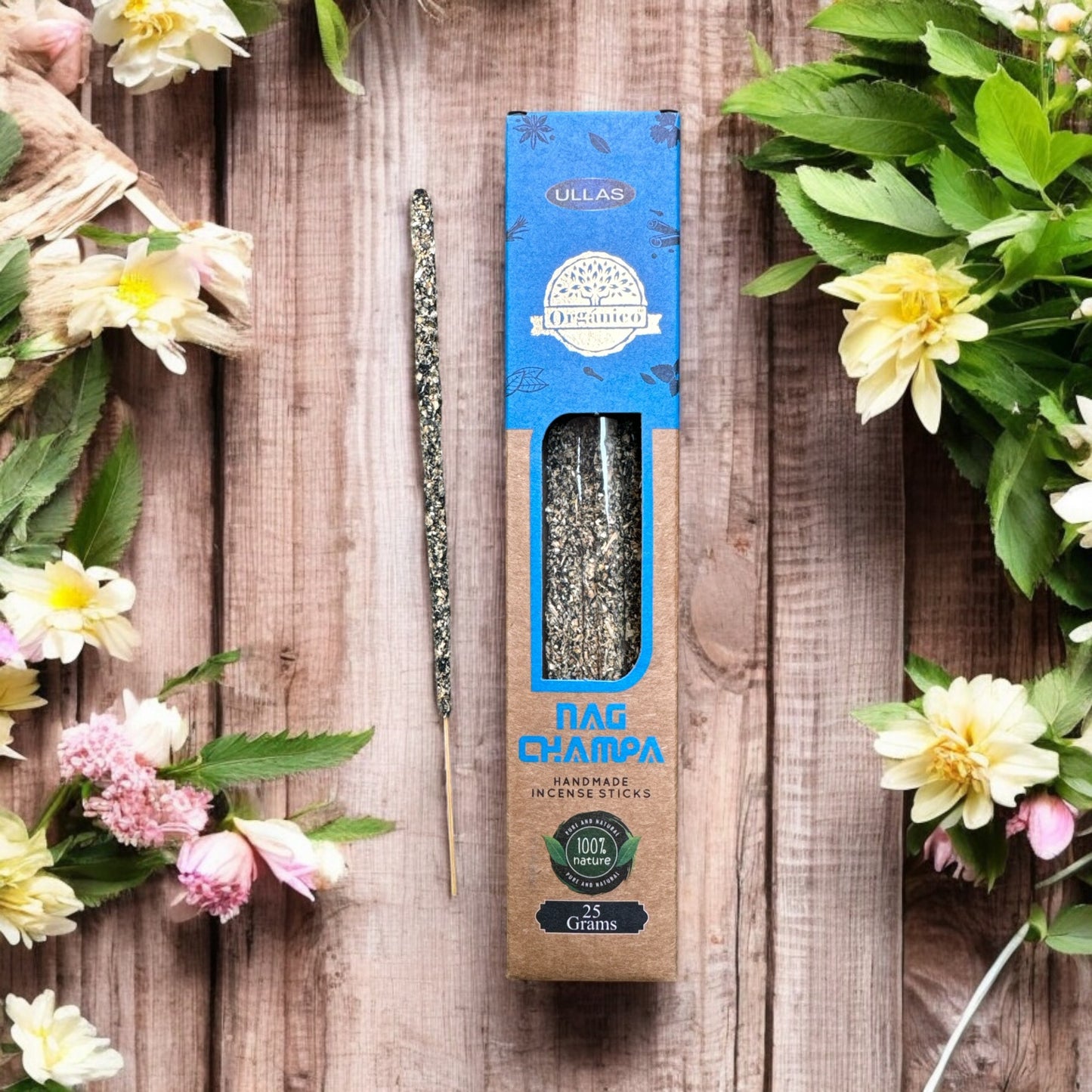 Ullas Organico Nag Champa 25g Natural Incense