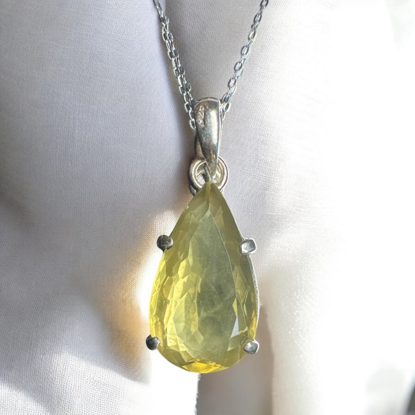 Citrine 925 Silver Pendant C1