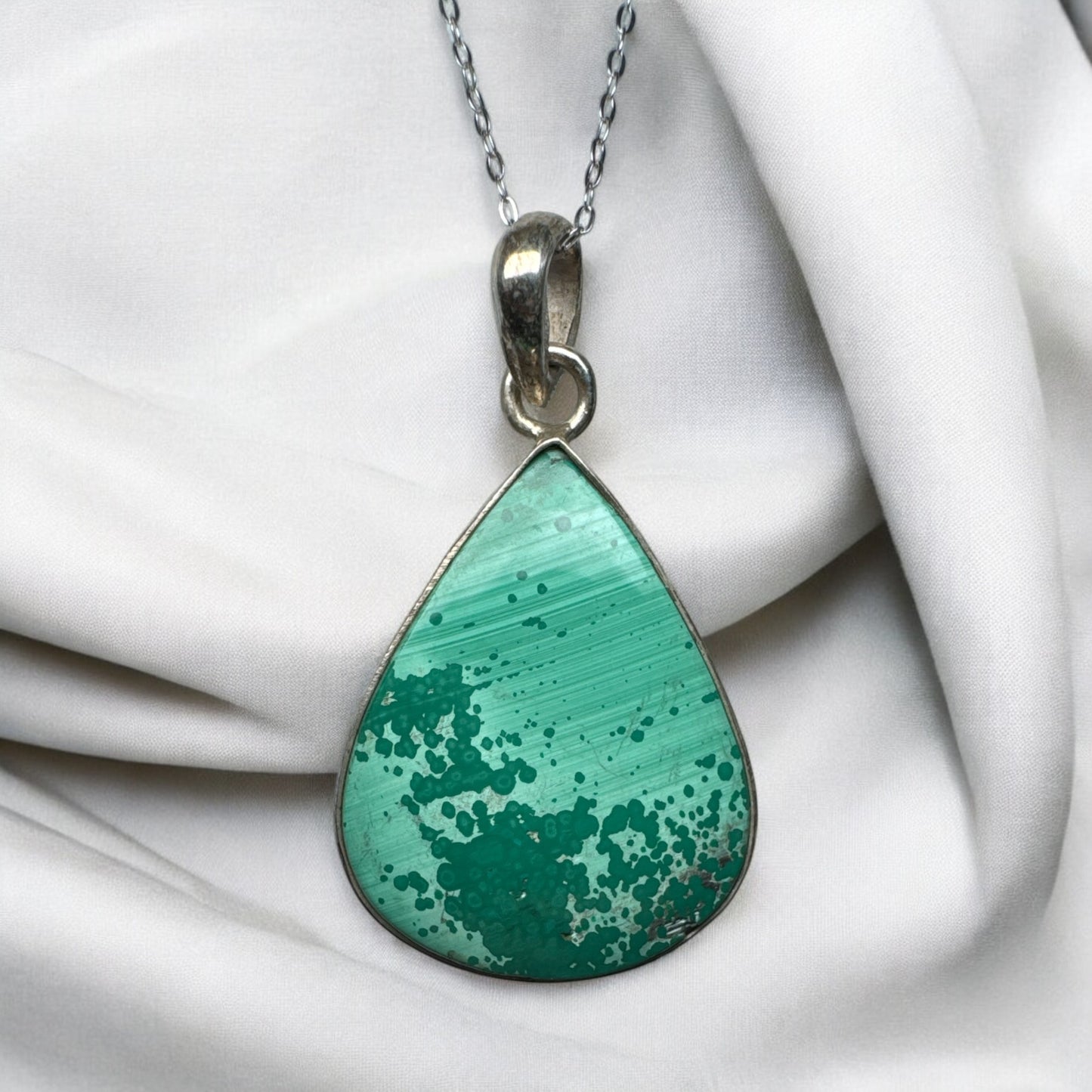 Malachite 925 Silver Pendant M2