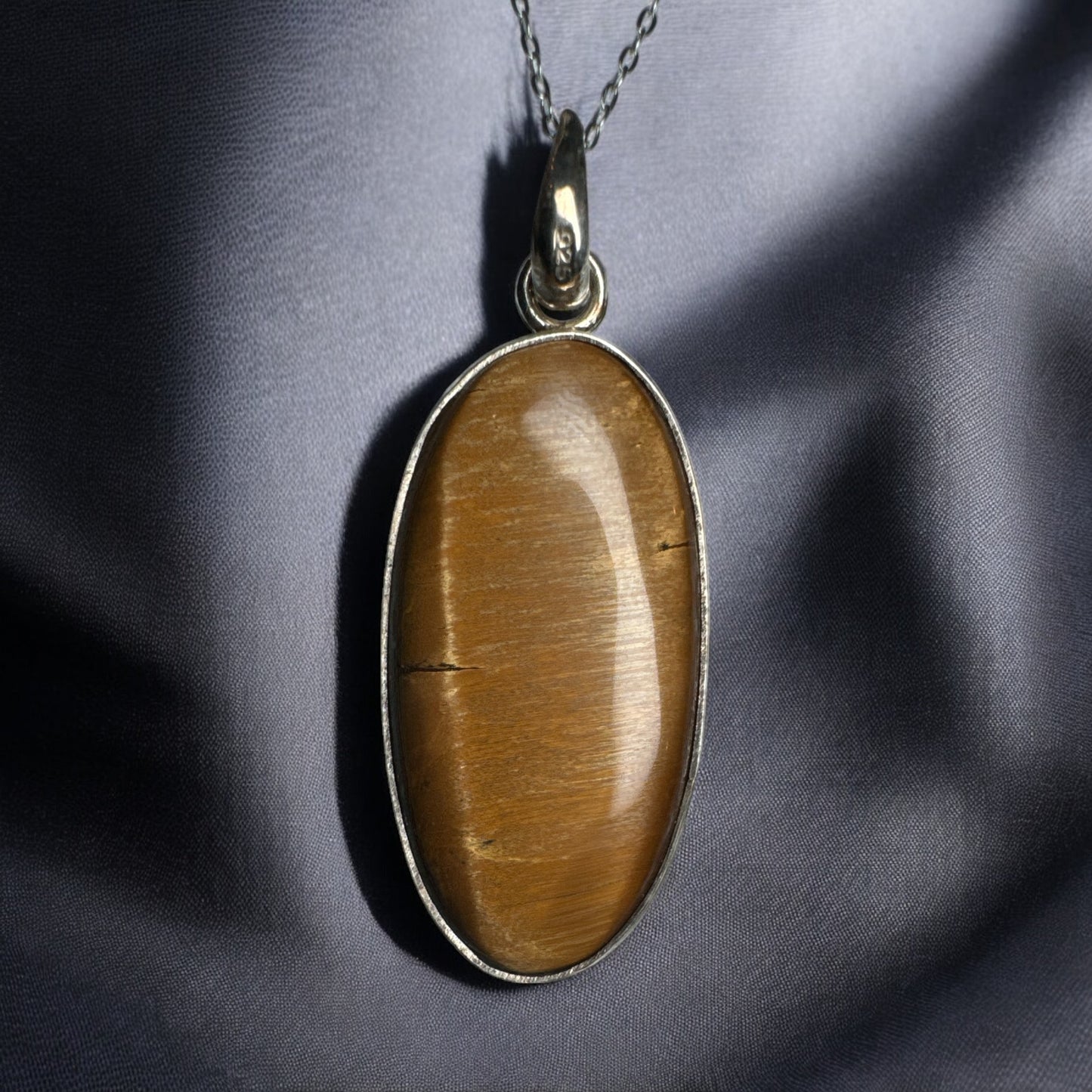 Tiger Eye 925 Silver Pendant TE1
