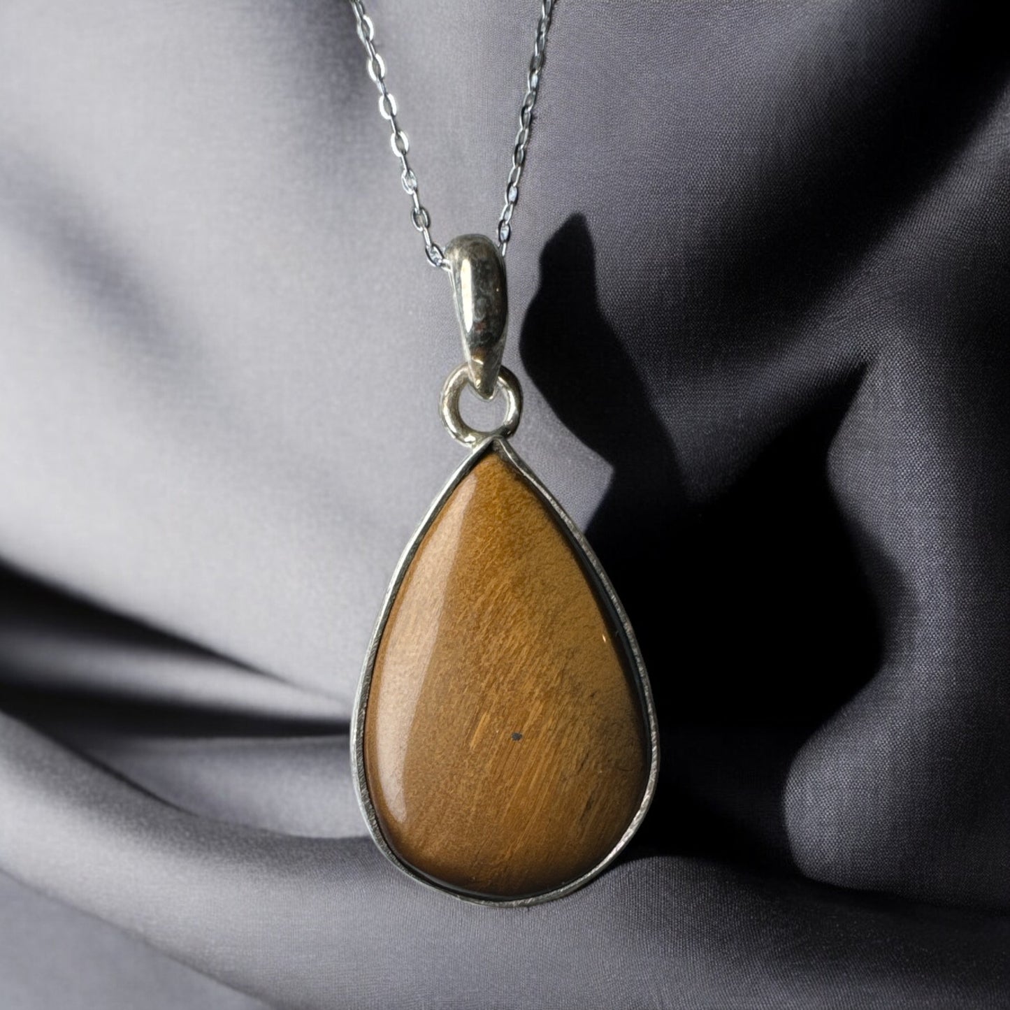 Tiger Eye 925 Silver Pendant TE2