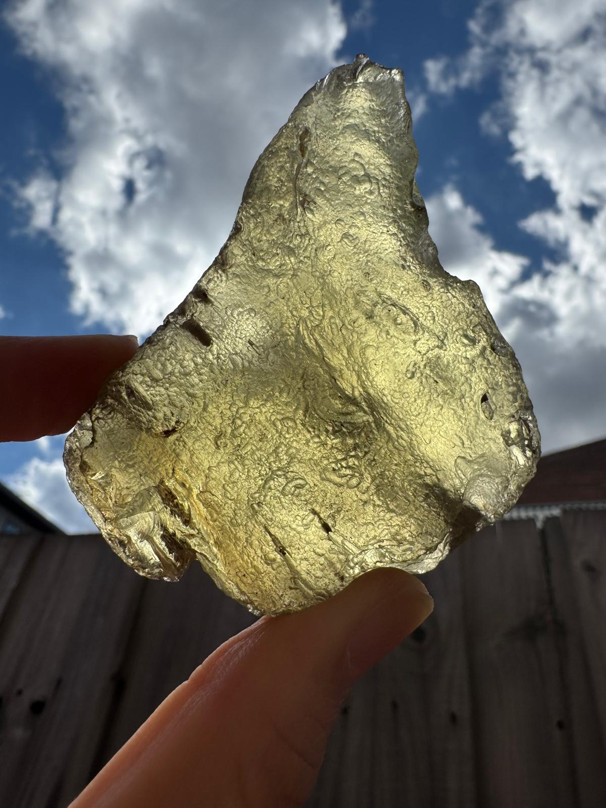 Large Libyan Desert Glass 130g (Rare)