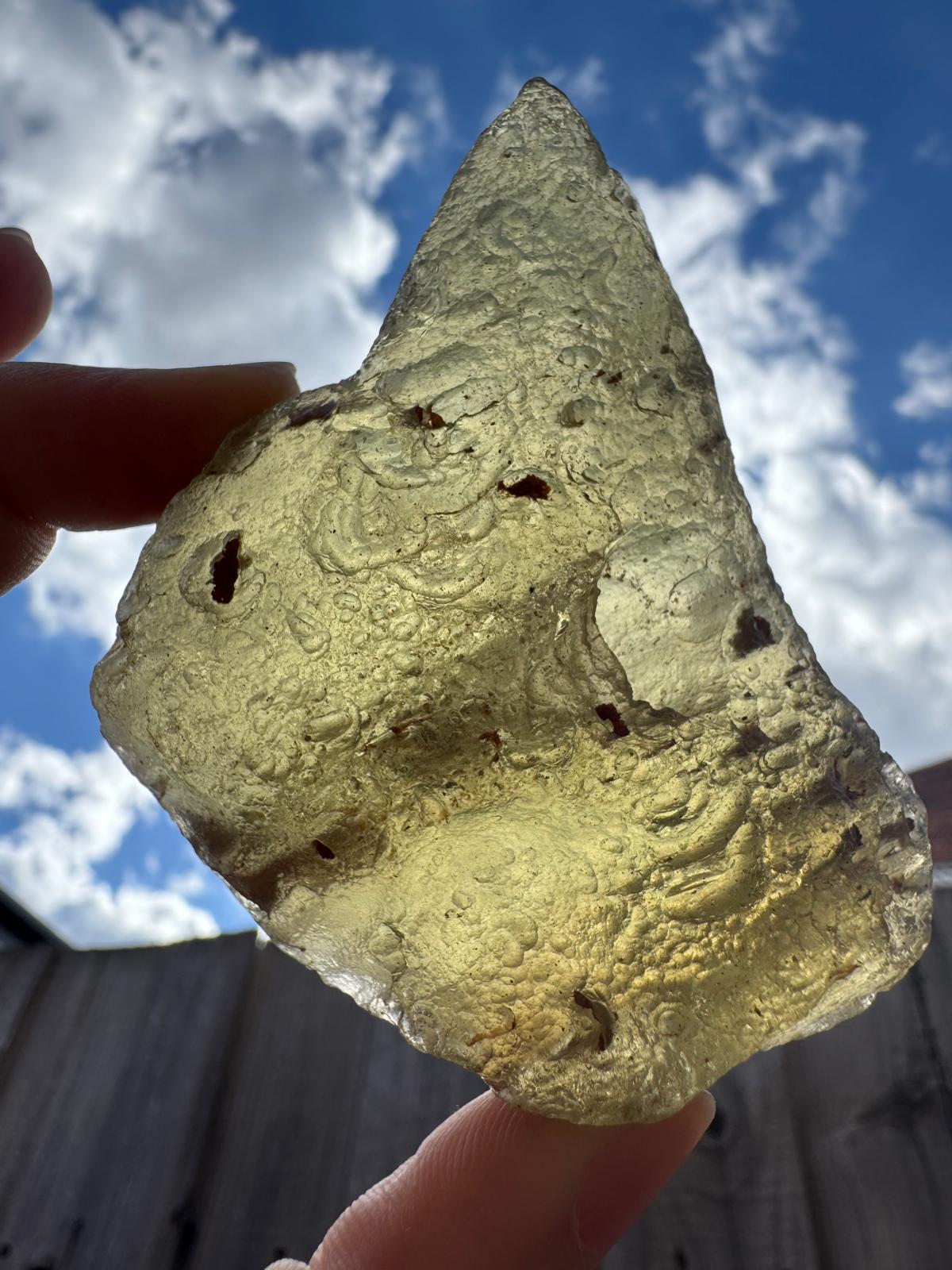 Large Libyan Desert Glass 130g (Rare)