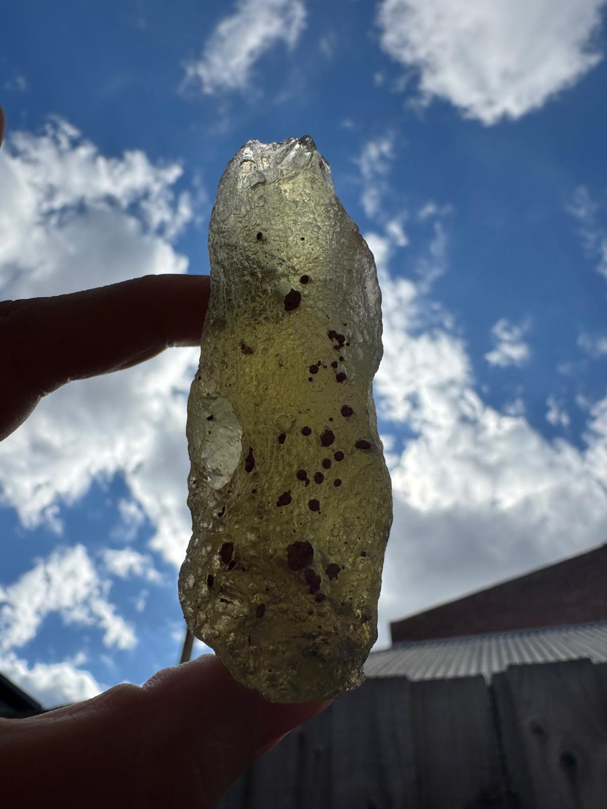 Large Libyan Desert Glass 130g (Rare)