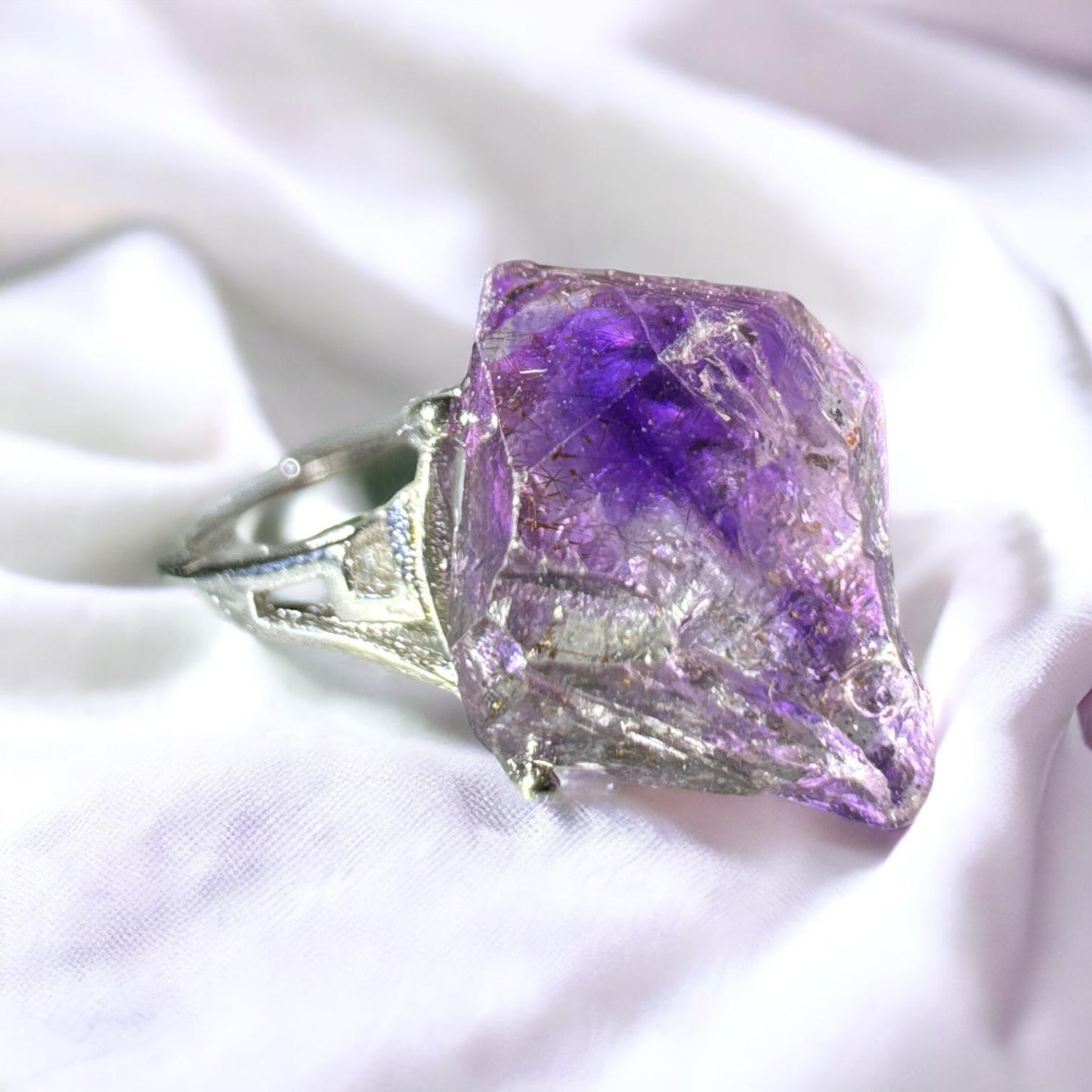 Super Seven 925 Adjustable Ring A01