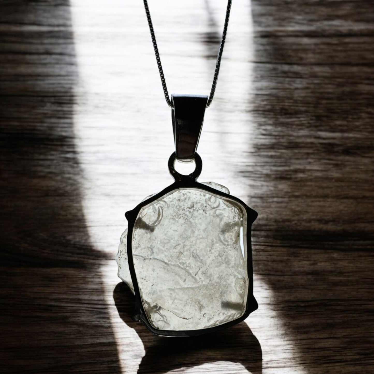 Libyan Desert Glass 925 Silver Pendant LDG2