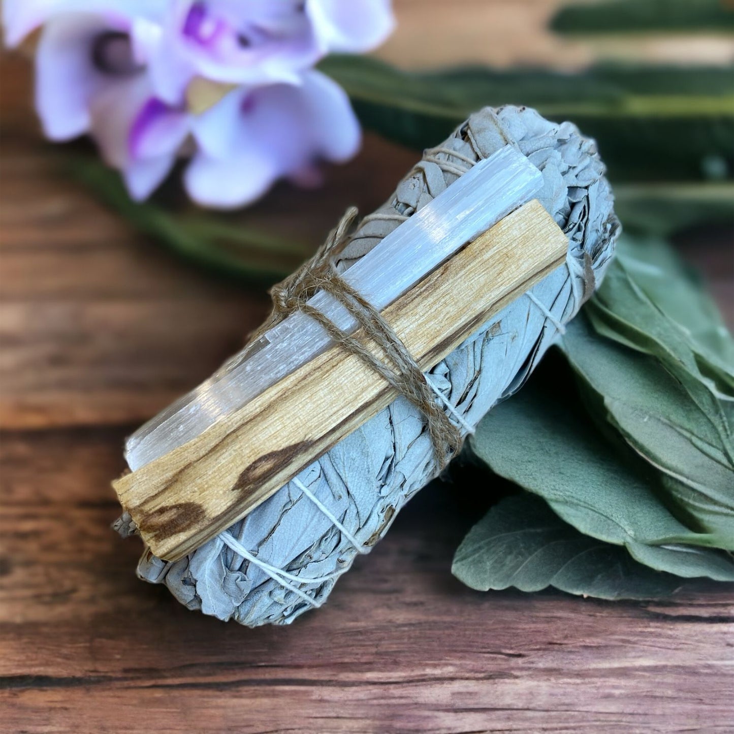 Cleansing Trio Bundle (Sage, Palo Santo + Selenite)
