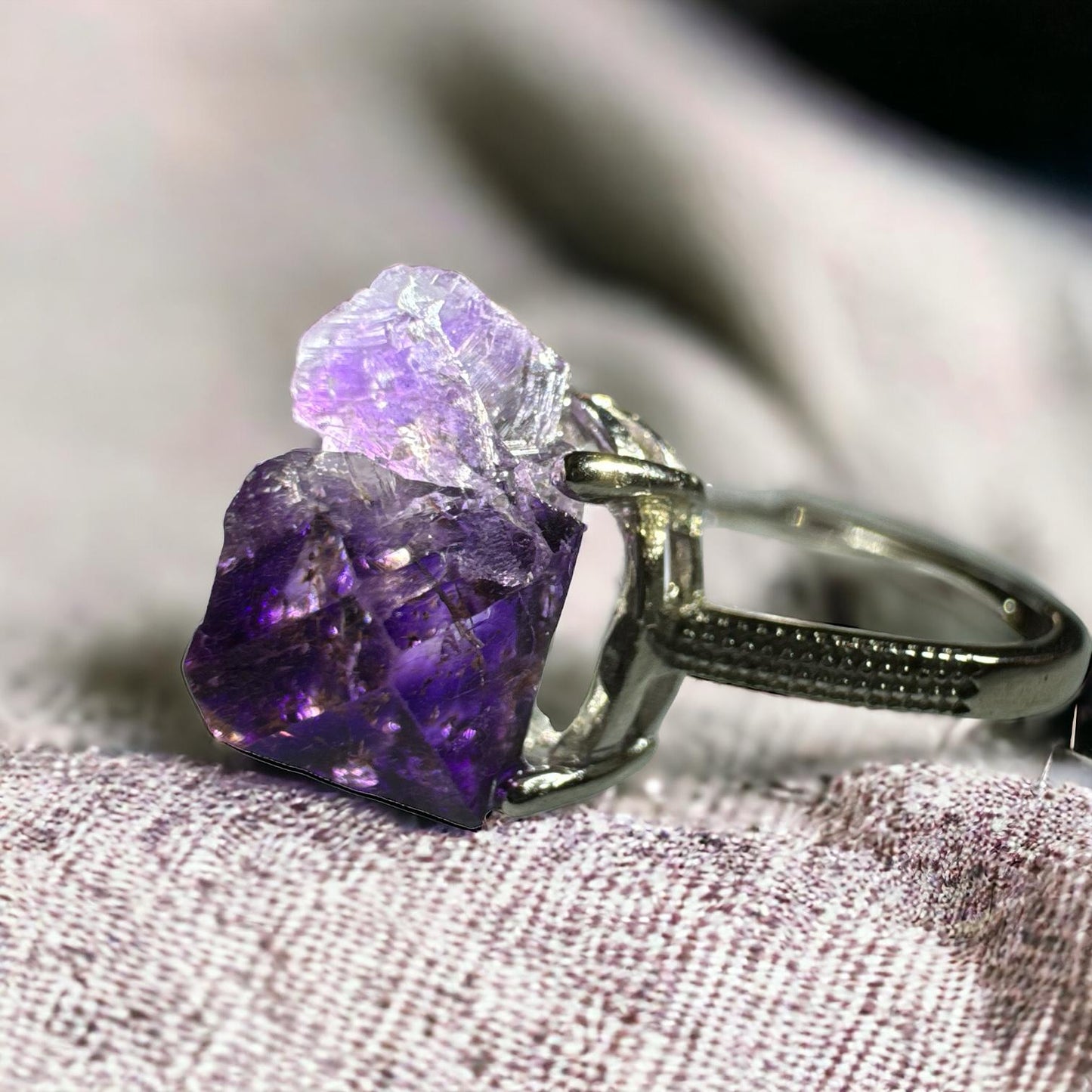 Super Seven 925 Adjustable Ring A03