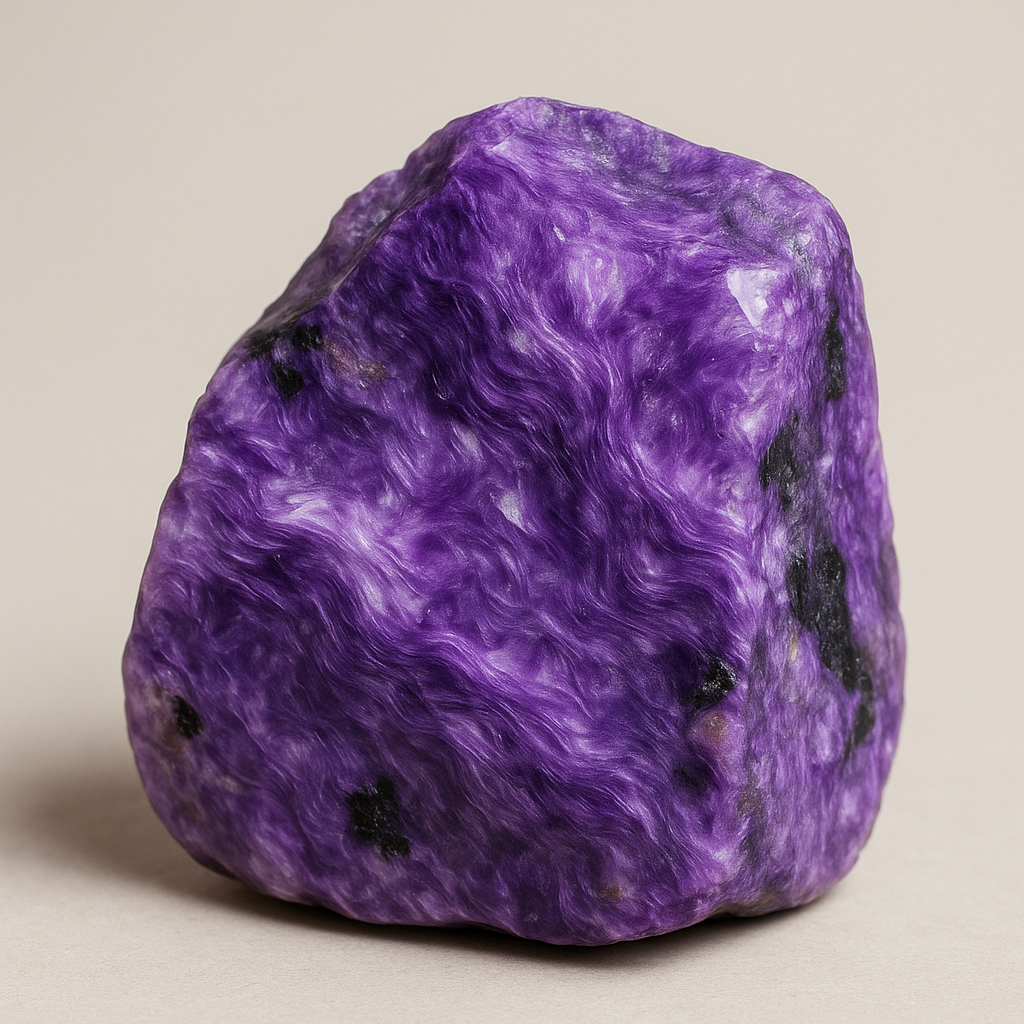 Charoite Meaning, Properties, and 12-Dimensional Mapping — A Sacred Gems Crystal Codex Page