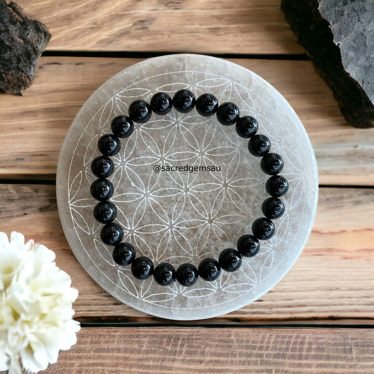 Black Tourmaline 8mm Bracelet