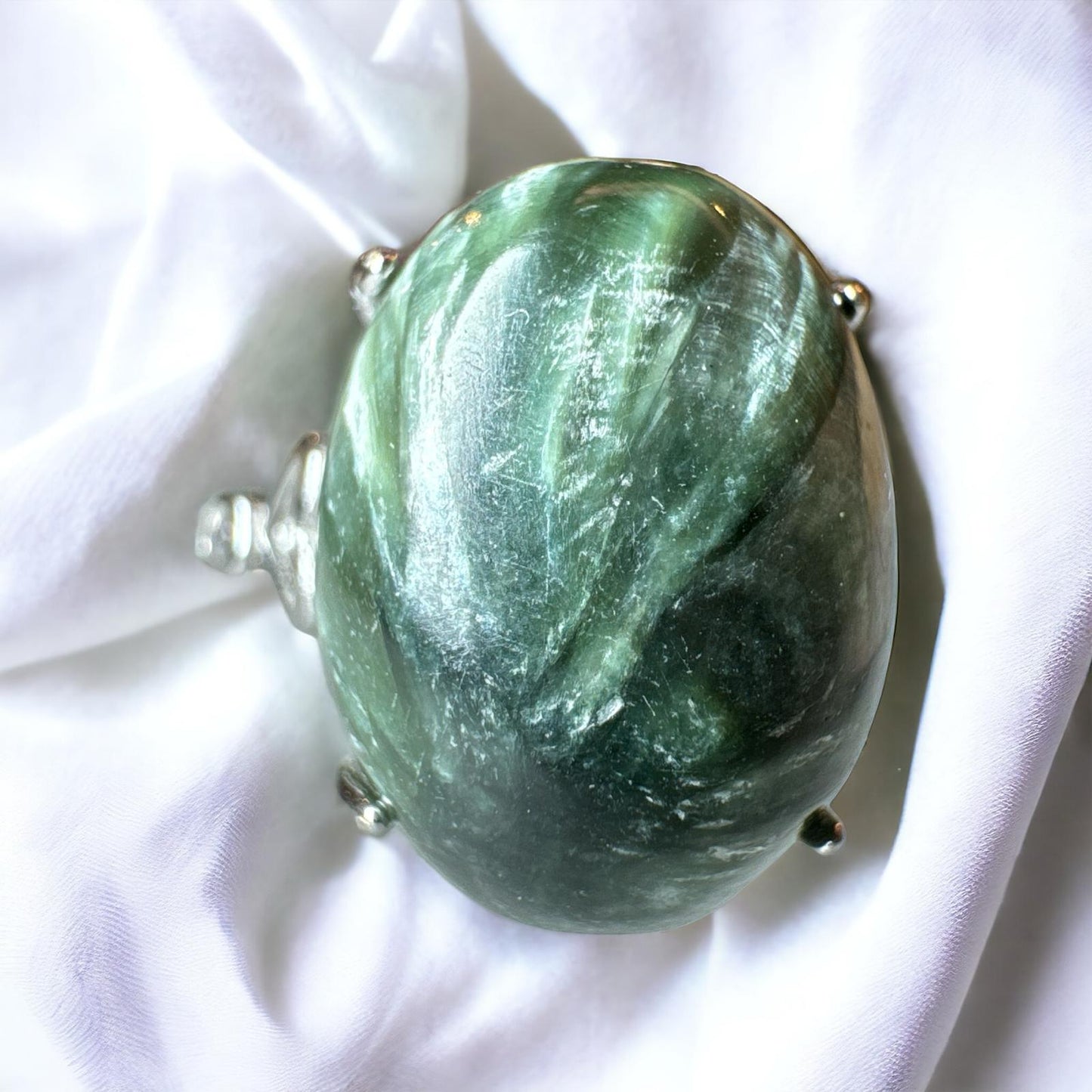 Seraphinite 925 Adjustable Ring SP1