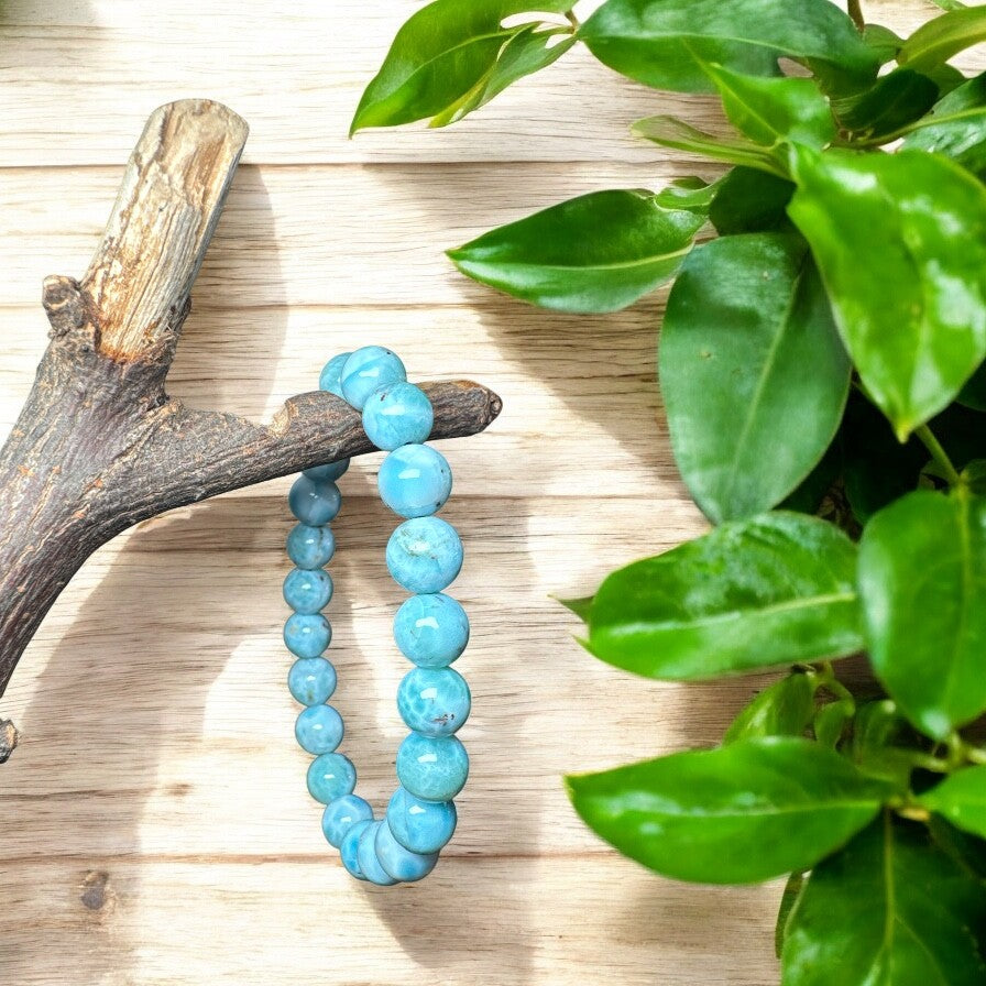 Larimar 8mm Bracelet