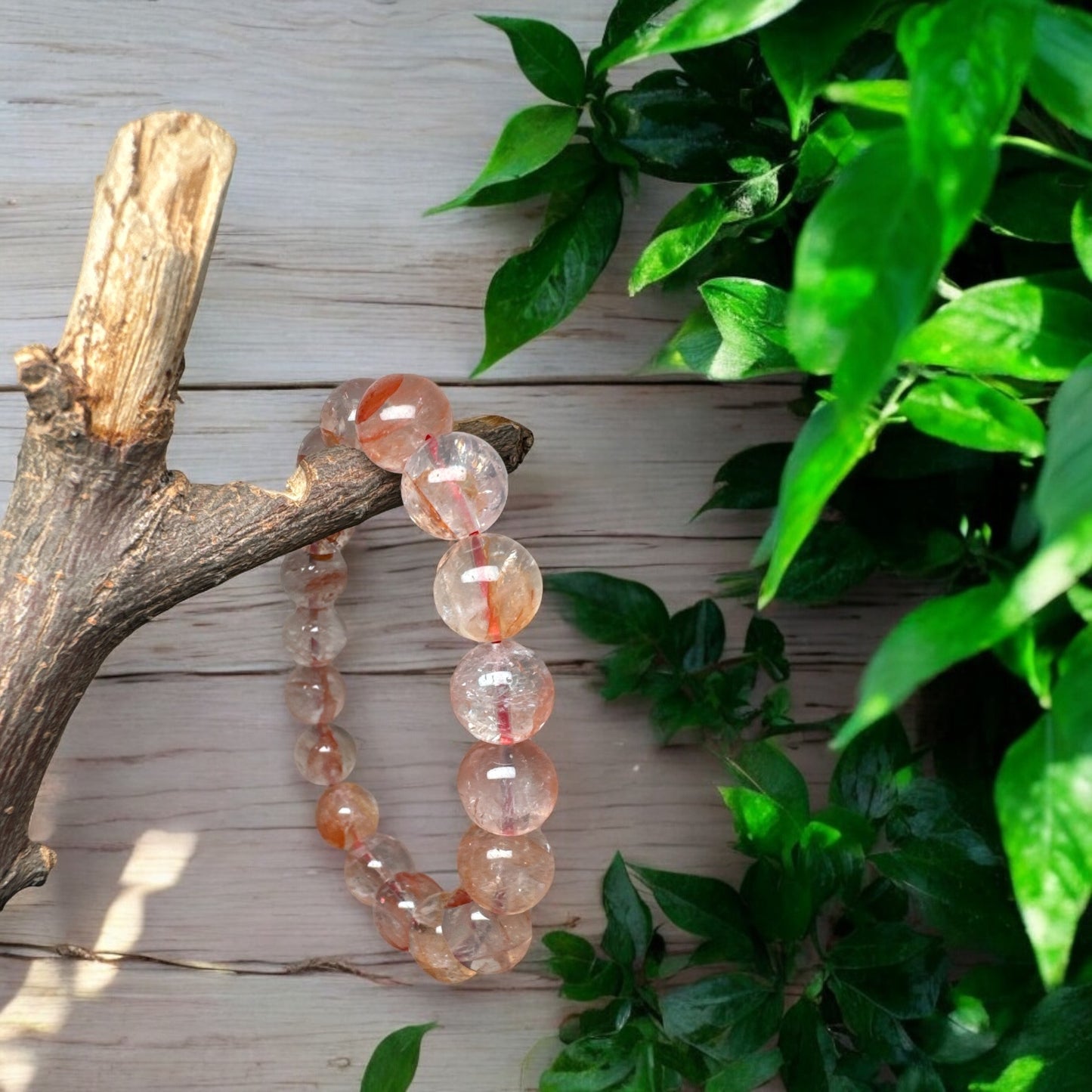 Fire Quartz 12mm Bracelet