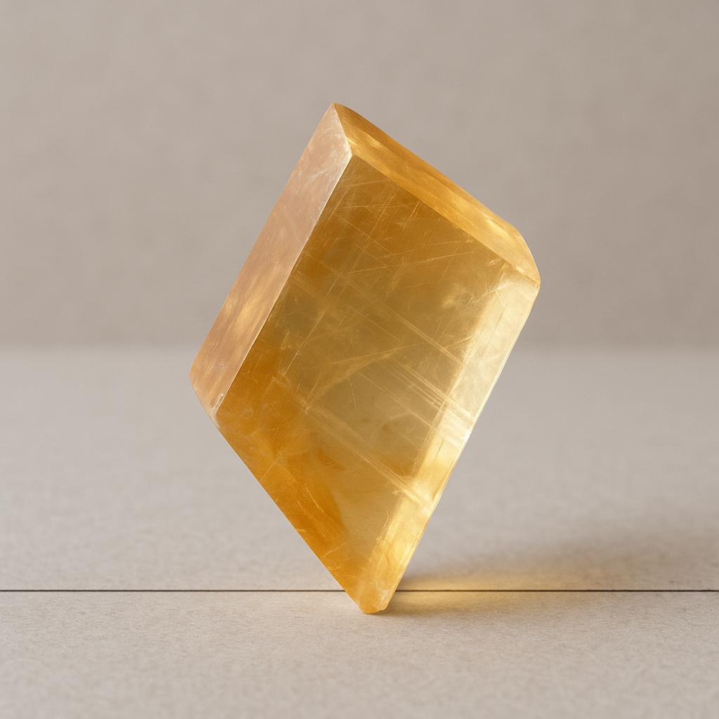 Honey Optical Calcite – clarity, solar plexus, abundance