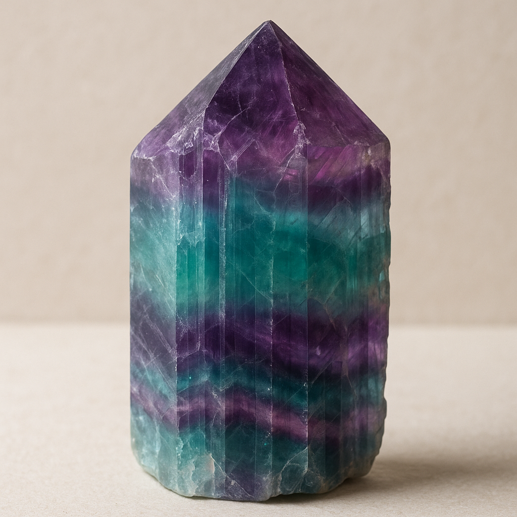 Rainbow Fluorite – mental clarity, aura cleansing, emotional balance