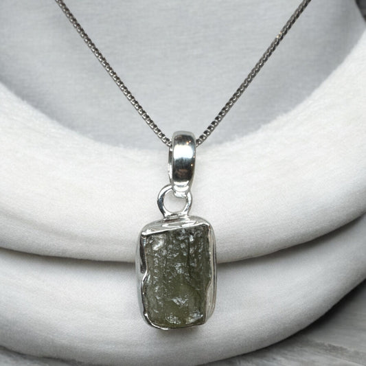 Moldavite 925 Silver Pendant MP3