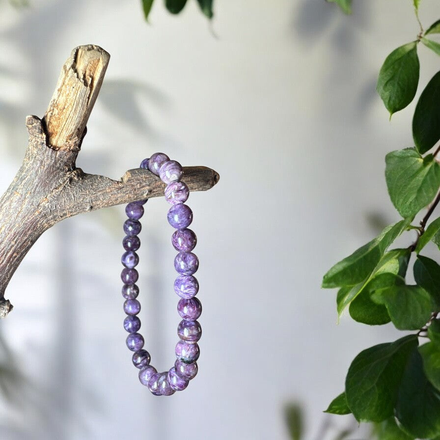 Rare Charoite Bracelet 7mm