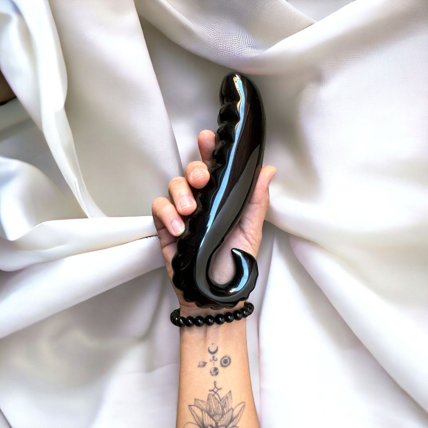 Black Obsidian Yoni Massage Wand