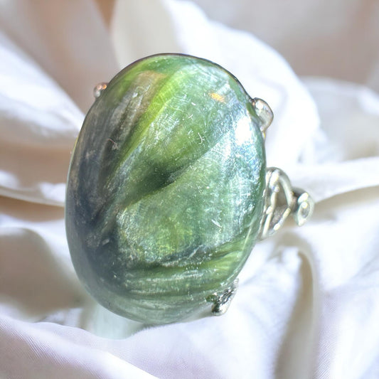 Seraphinite 925 Adjustable Ring SP1