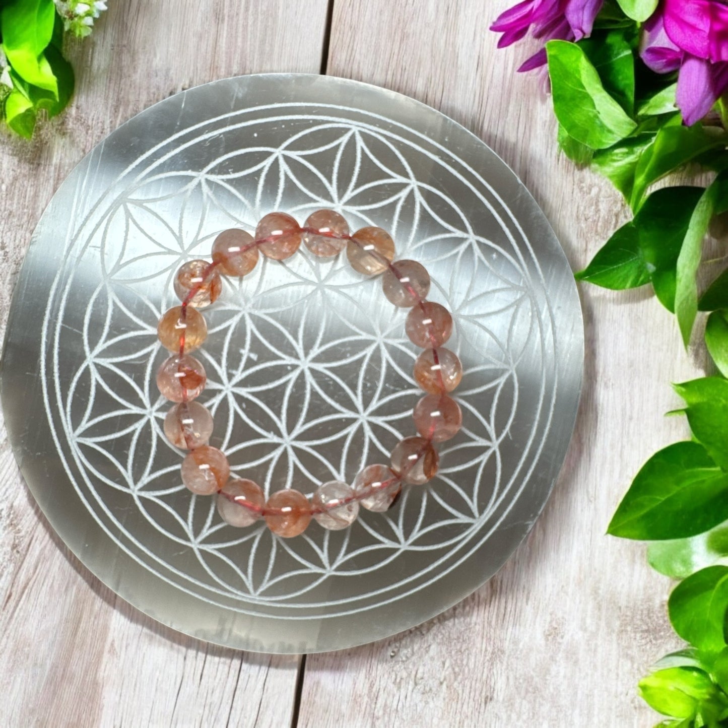 Fire Quartz 12mm Bracelet