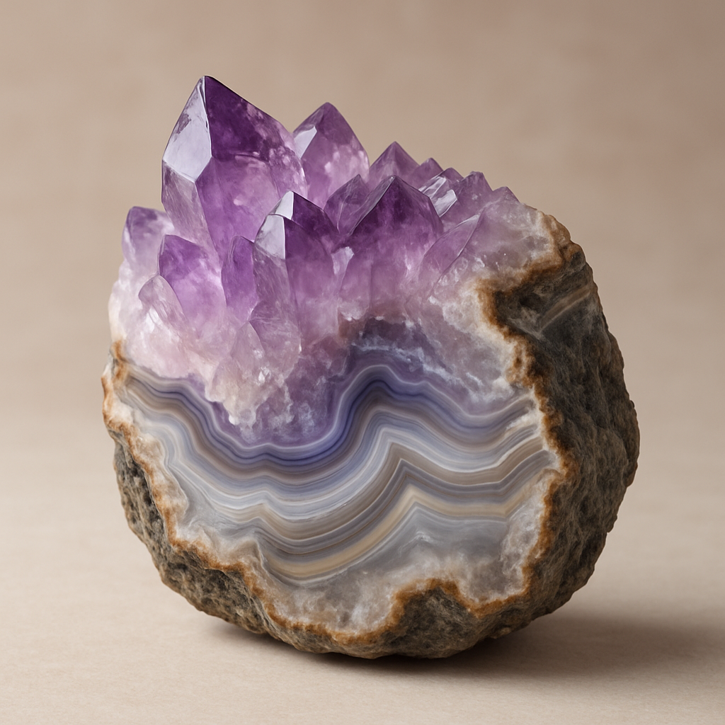 Amethyst Agate – Intuition, Protection, Emotional Balance