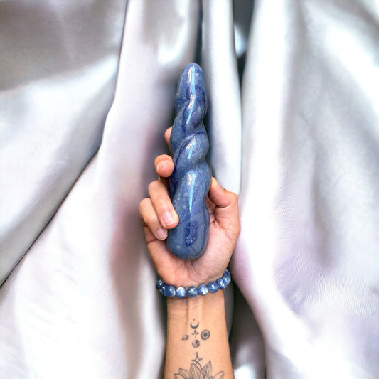 Blue Aventurine Yoni Massage Wand