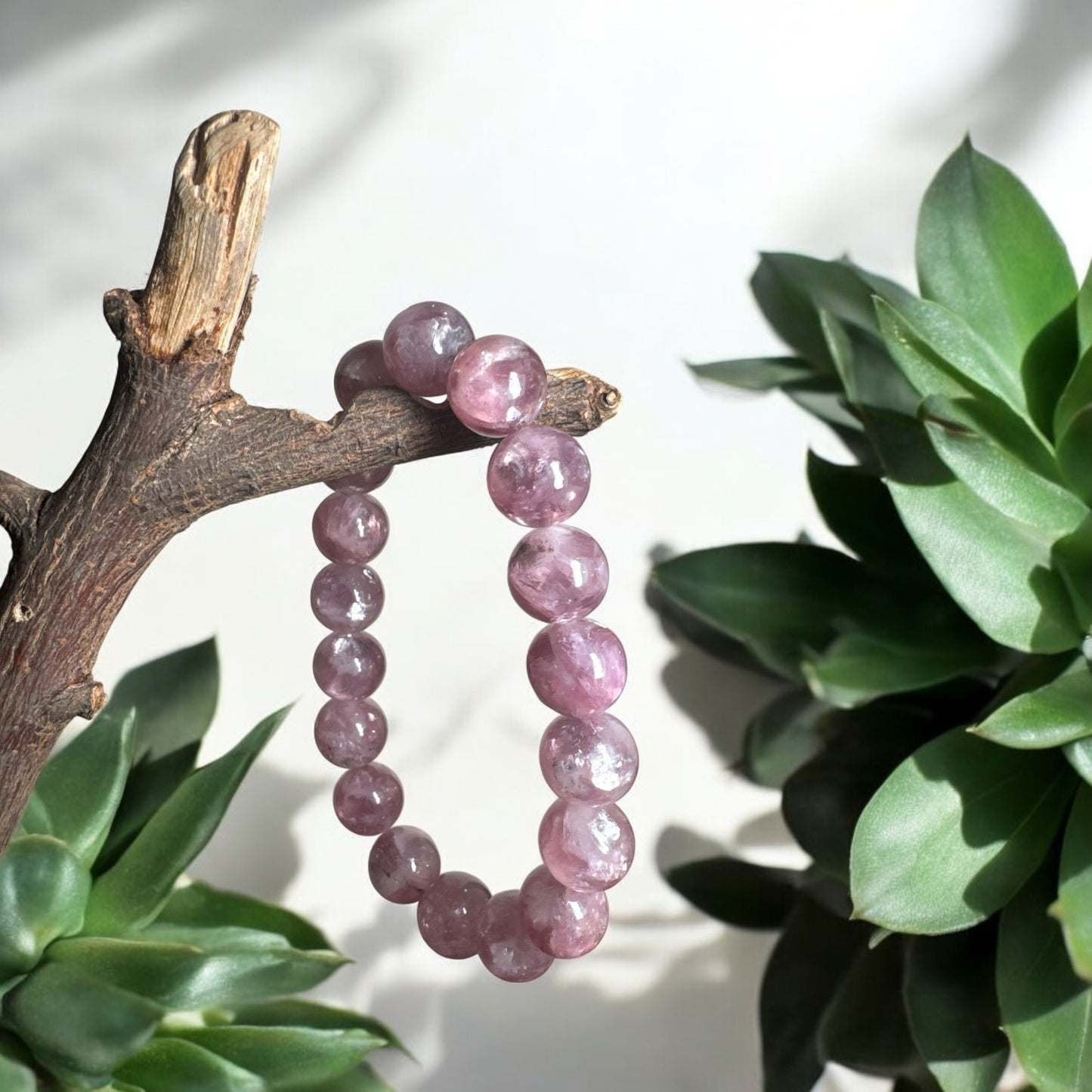 Pink Lepidolite Bracelet – Calm, Self-Love & Nervous System Healing