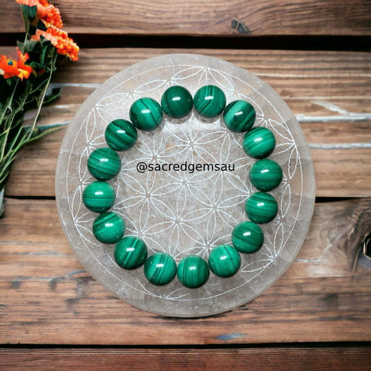 Malachite 12mm AAA Grade