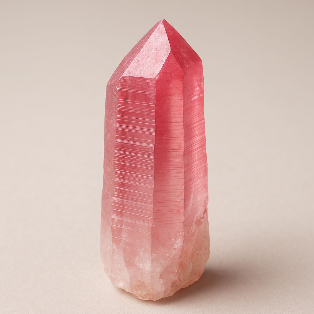 Scarlet Temple Pink Lemurian – Divine Feminine Crystal for Heart Healing & Ancient Light Codes